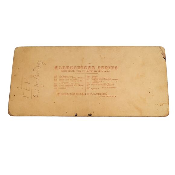 Jack Frost in His Glory Winter Scenery Underwood Genre Stereoview Antique 1800 - Picture 2 of 6